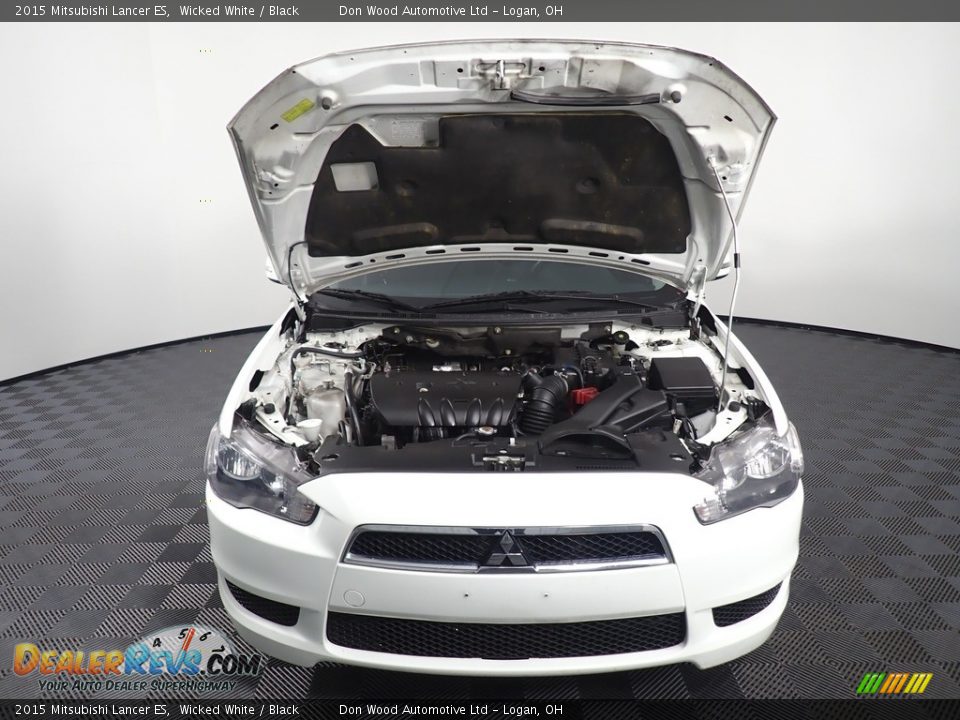 2015 Mitsubishi Lancer ES Wicked White / Black Photo #5