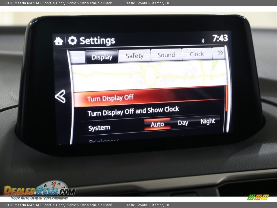 2018 Mazda MAZDA3 Sport 4 Door Sonic Silver Metallic / Black Photo #13