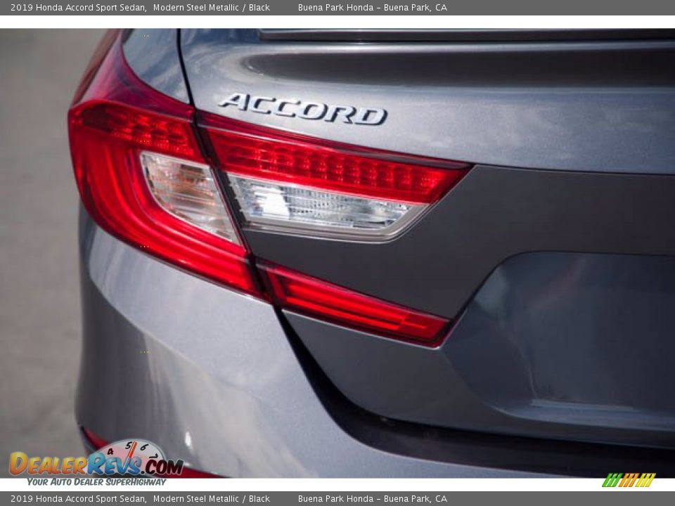 2019 Honda Accord Sport Sedan Modern Steel Metallic / Black Photo #10