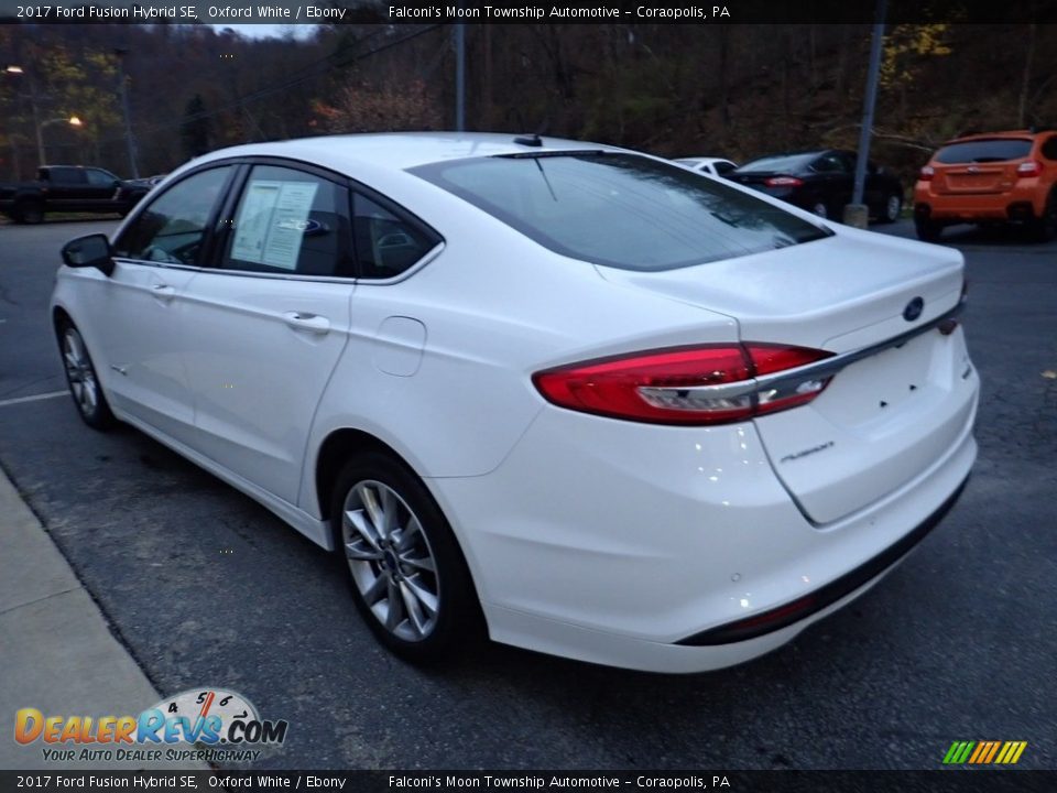 2017 Ford Fusion Hybrid SE Oxford White / Ebony Photo #5