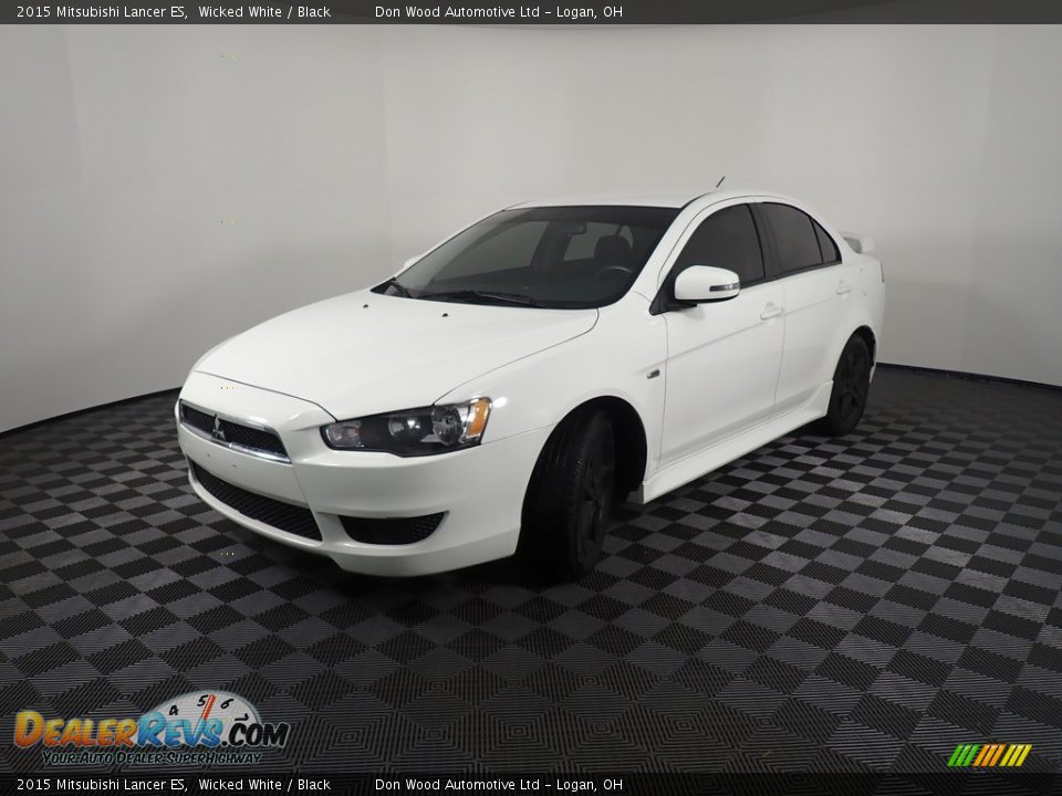 2015 Mitsubishi Lancer ES Wicked White / Black Photo #7