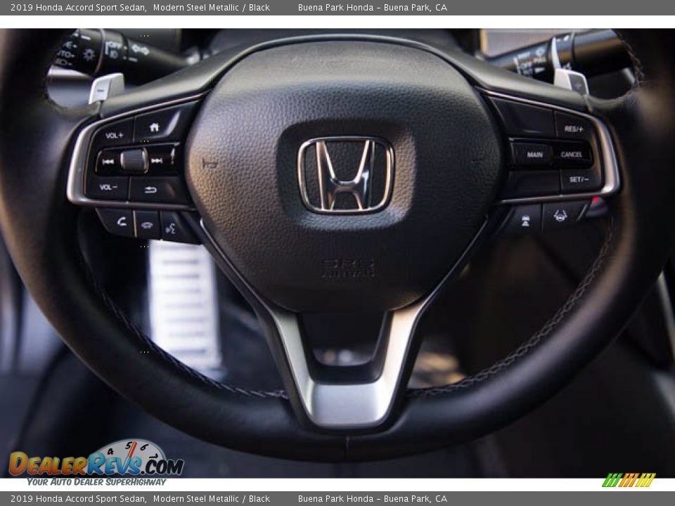 2019 Honda Accord Sport Sedan Modern Steel Metallic / Black Photo #13
