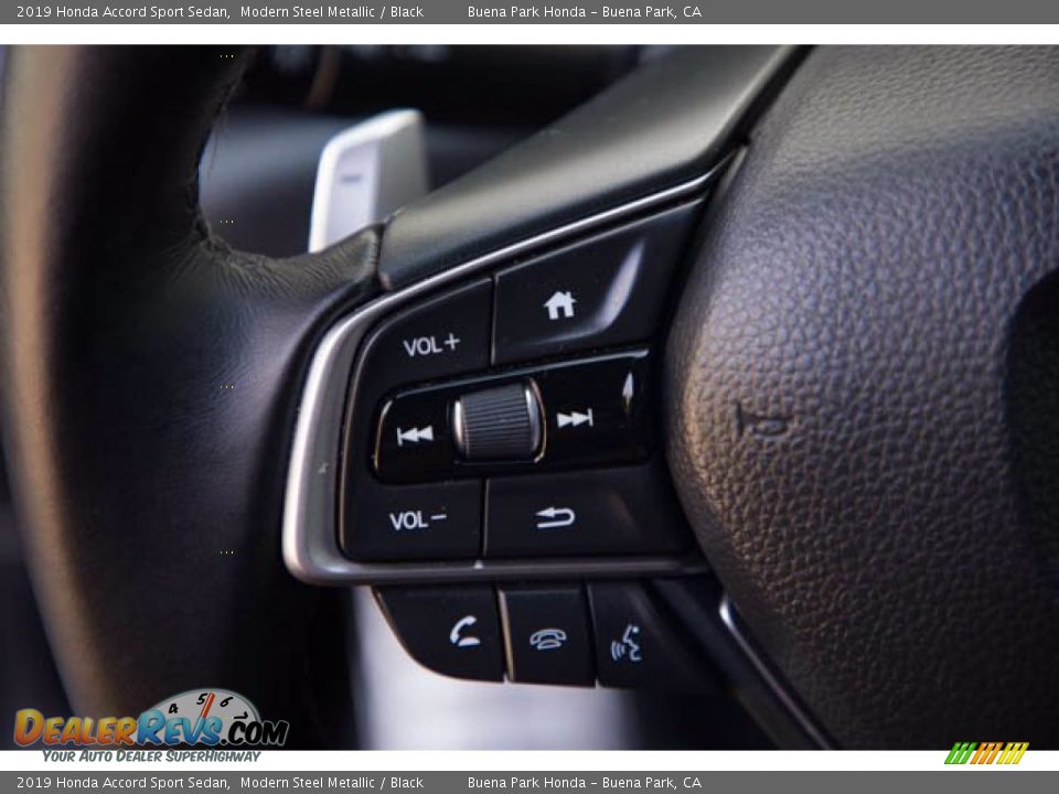 2019 Honda Accord Sport Sedan Modern Steel Metallic / Black Photo #14