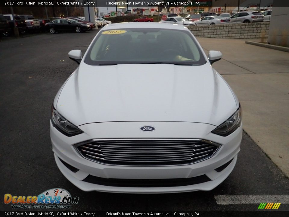 2017 Ford Fusion Hybrid SE Oxford White / Ebony Photo #8