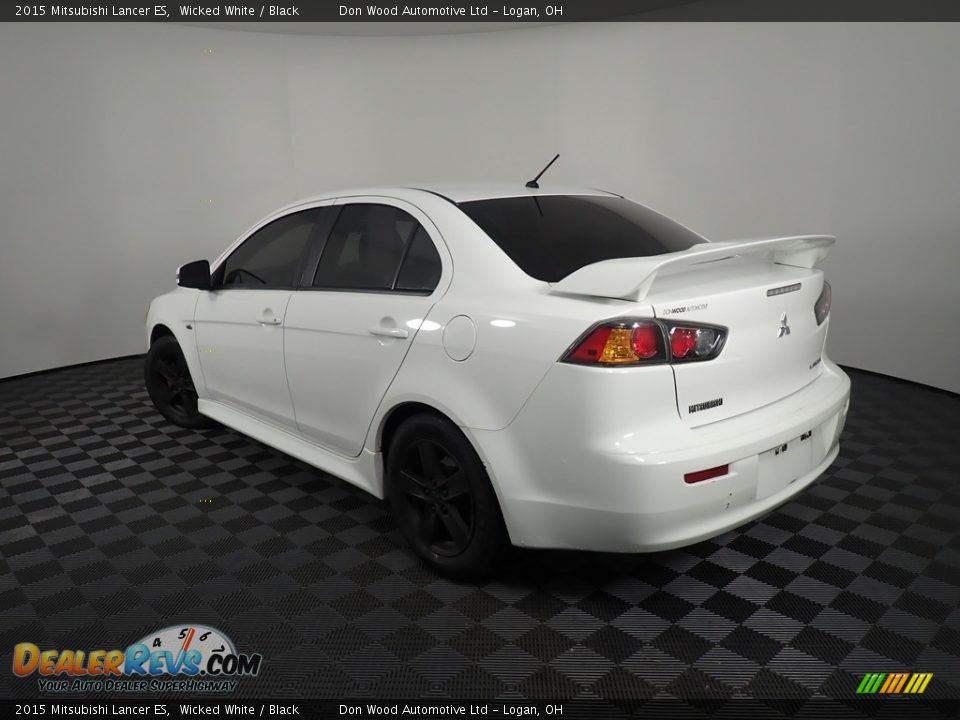 2015 Mitsubishi Lancer ES Wicked White / Black Photo #10