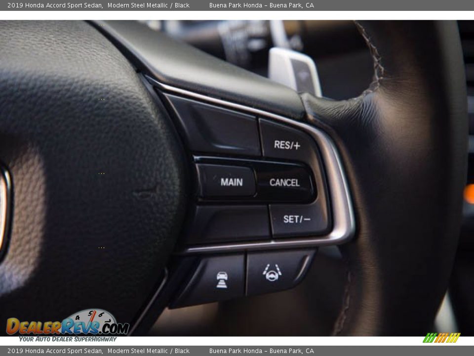 2019 Honda Accord Sport Sedan Modern Steel Metallic / Black Photo #15