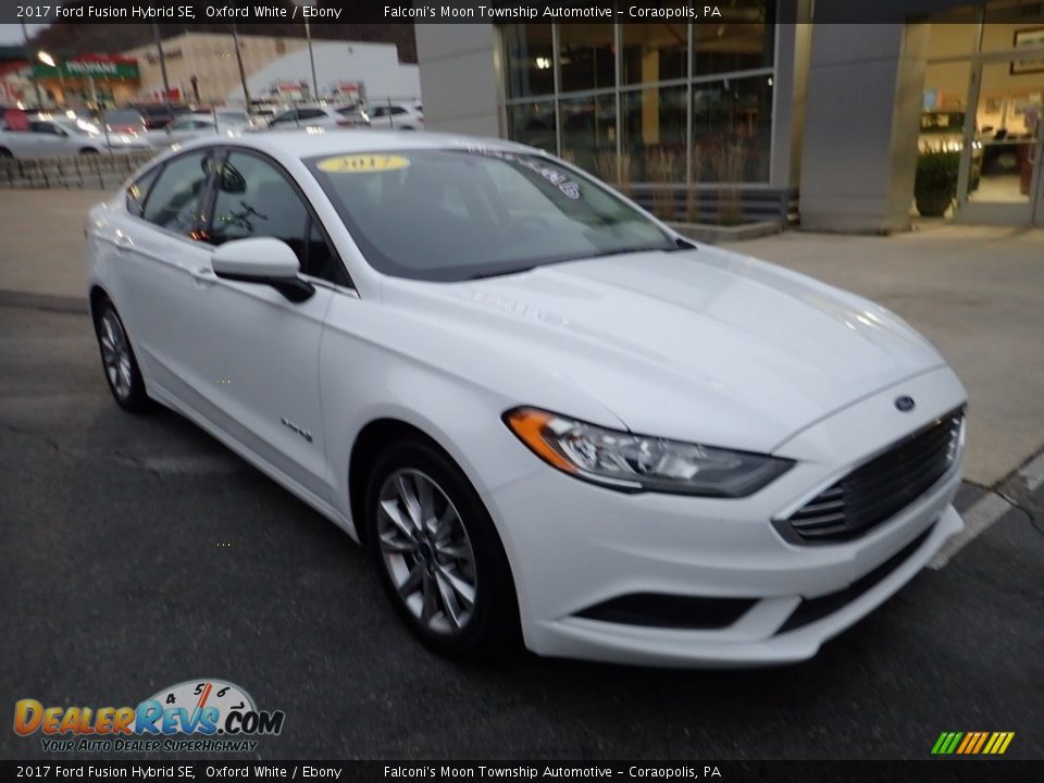 2017 Ford Fusion Hybrid SE Oxford White / Ebony Photo #9