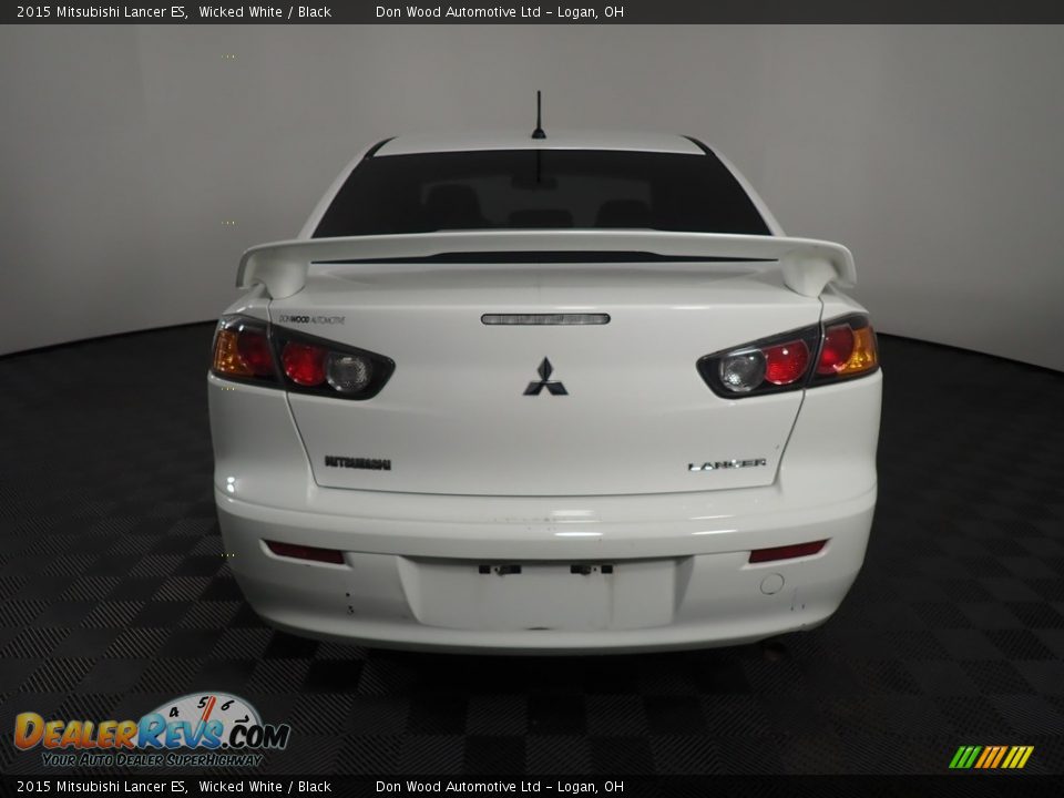 2015 Mitsubishi Lancer ES Wicked White / Black Photo #11