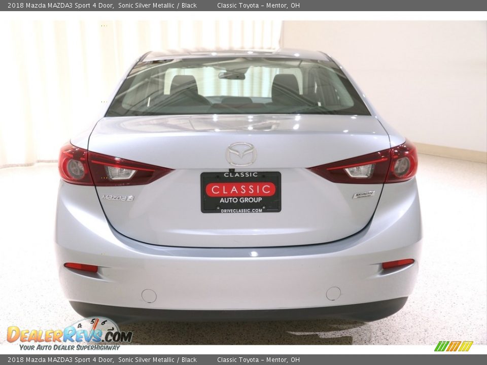 2018 Mazda MAZDA3 Sport 4 Door Sonic Silver Metallic / Black Photo #20
