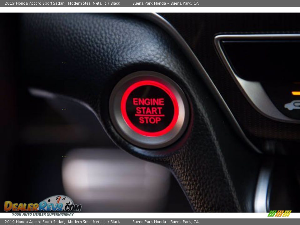 2019 Honda Accord Sport Sedan Modern Steel Metallic / Black Photo #16