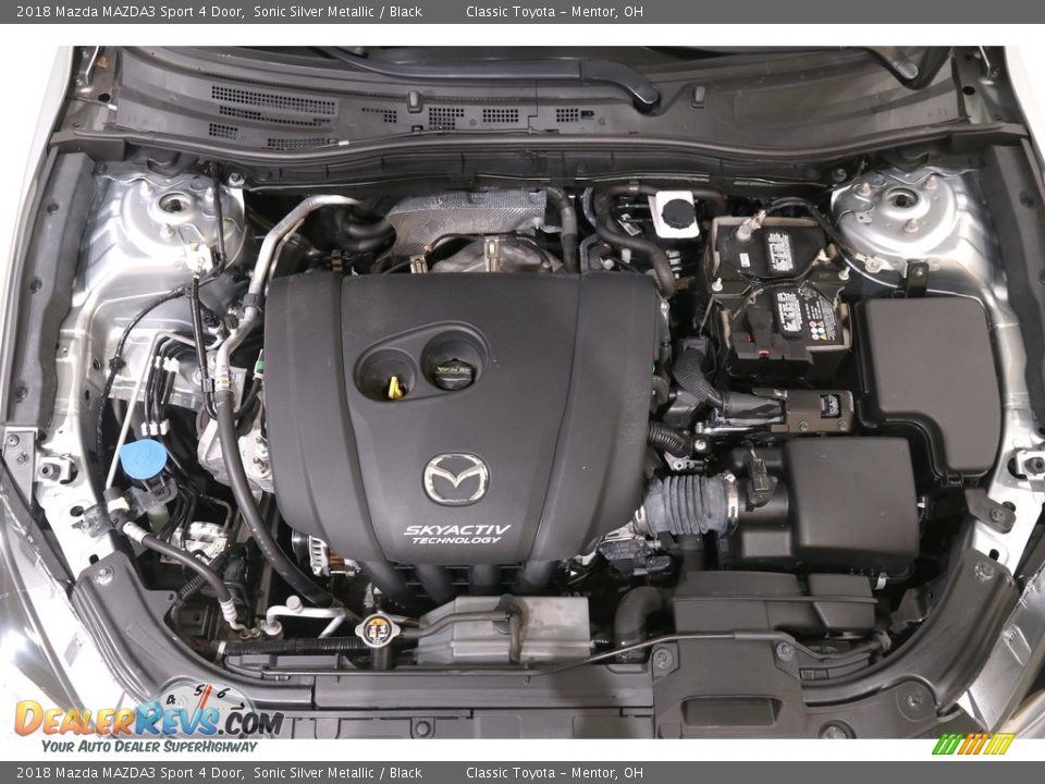 2018 Mazda MAZDA3 Sport 4 Door Sonic Silver Metallic / Black Photo #21