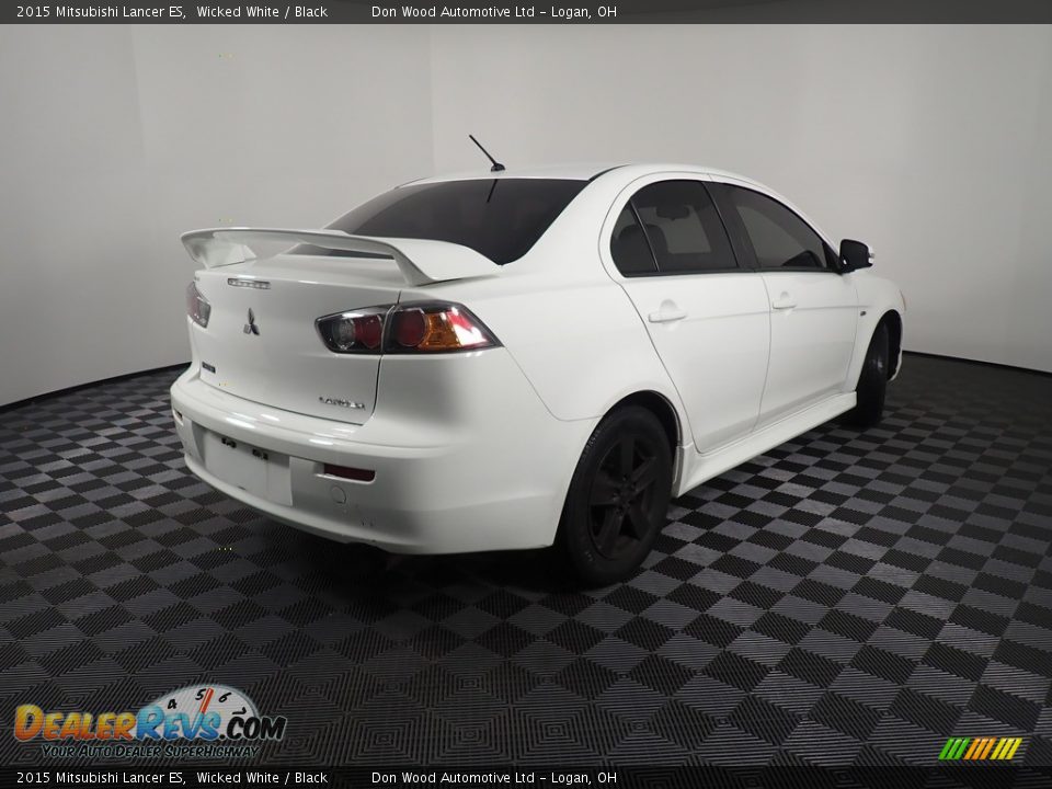 2015 Mitsubishi Lancer ES Wicked White / Black Photo #14