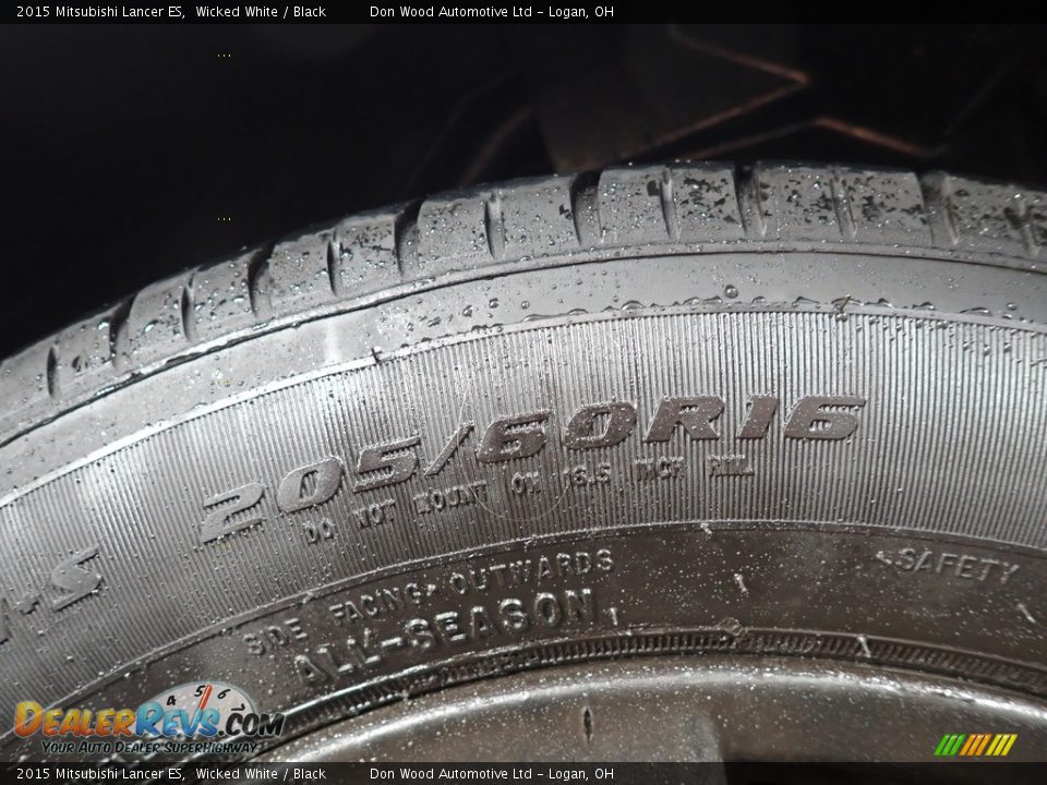 2015 Mitsubishi Lancer ES Wicked White / Black Photo #16