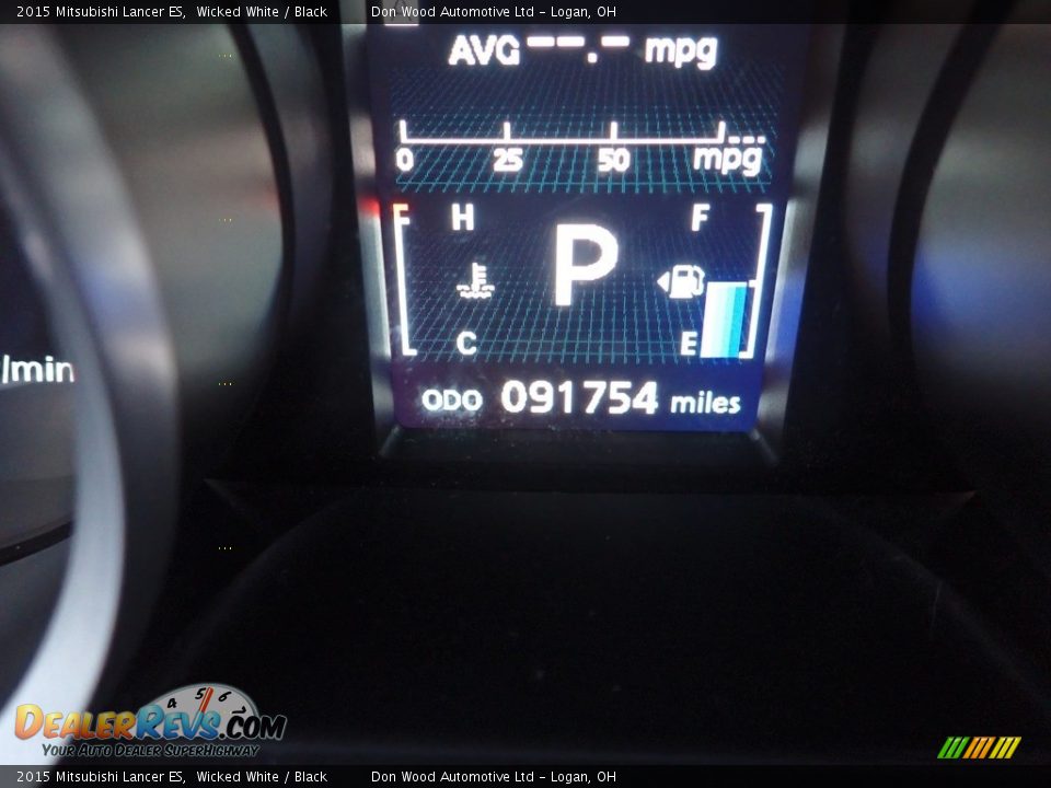2015 Mitsubishi Lancer ES Wicked White / Black Photo #20
