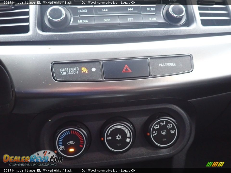 2015 Mitsubishi Lancer ES Wicked White / Black Photo #26
