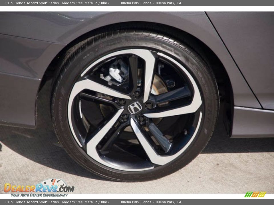 2019 Honda Accord Sport Sedan Modern Steel Metallic / Black Photo #34