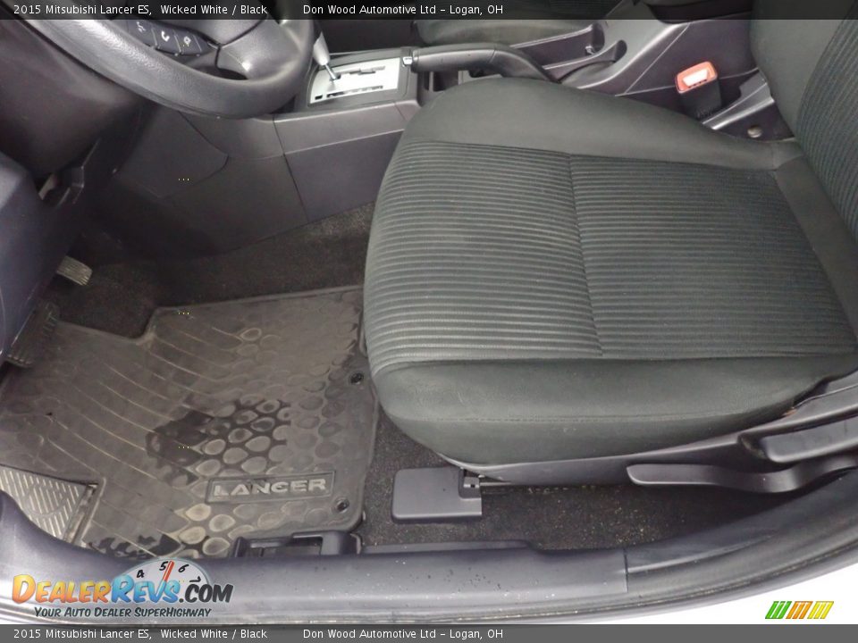 2015 Mitsubishi Lancer ES Wicked White / Black Photo #28