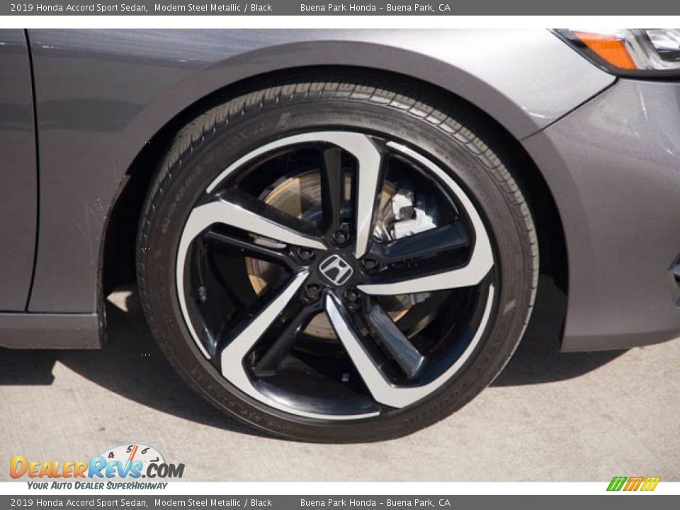 2019 Honda Accord Sport Sedan Modern Steel Metallic / Black Photo #35