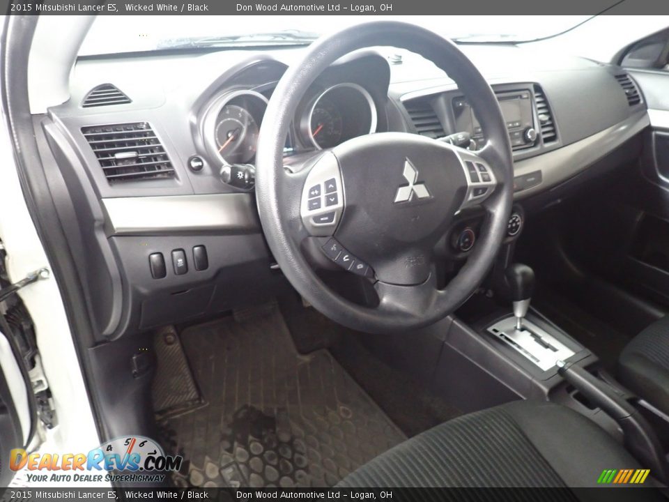 2015 Mitsubishi Lancer ES Wicked White / Black Photo #29