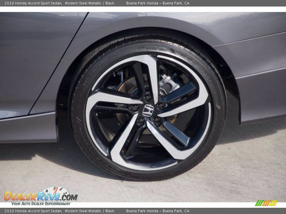 2019 Honda Accord Sport Sedan Modern Steel Metallic / Black Photo #36