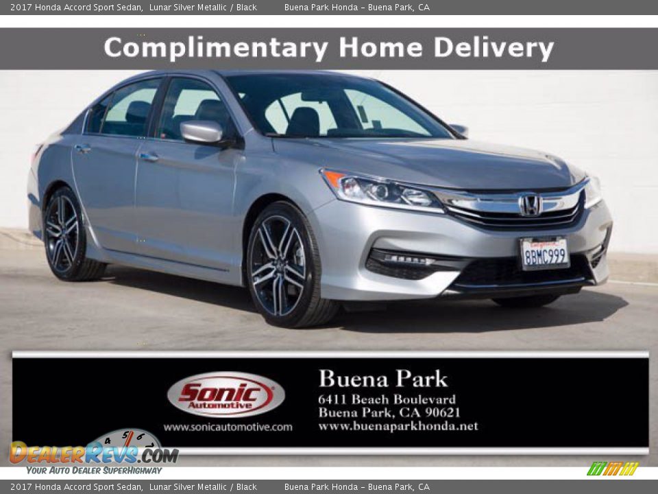 2017 Honda Accord Sport Sedan Lunar Silver Metallic / Black Photo #1