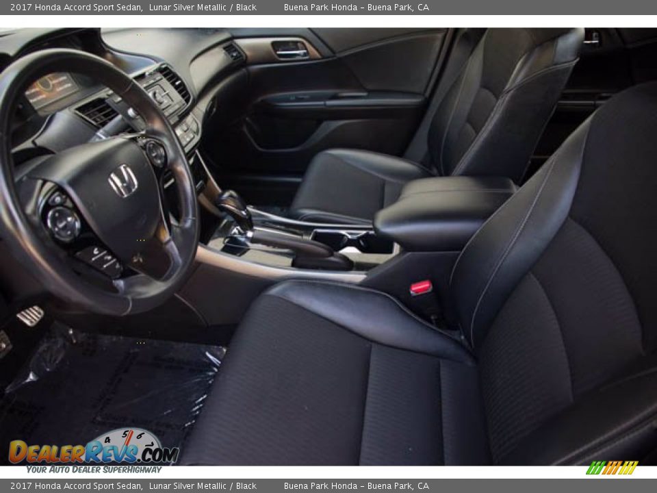 2017 Honda Accord Sport Sedan Lunar Silver Metallic / Black Photo #3