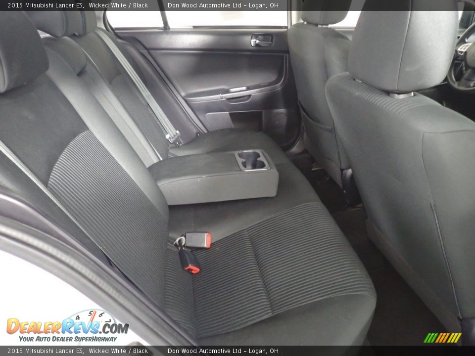 2015 Mitsubishi Lancer ES Wicked White / Black Photo #35