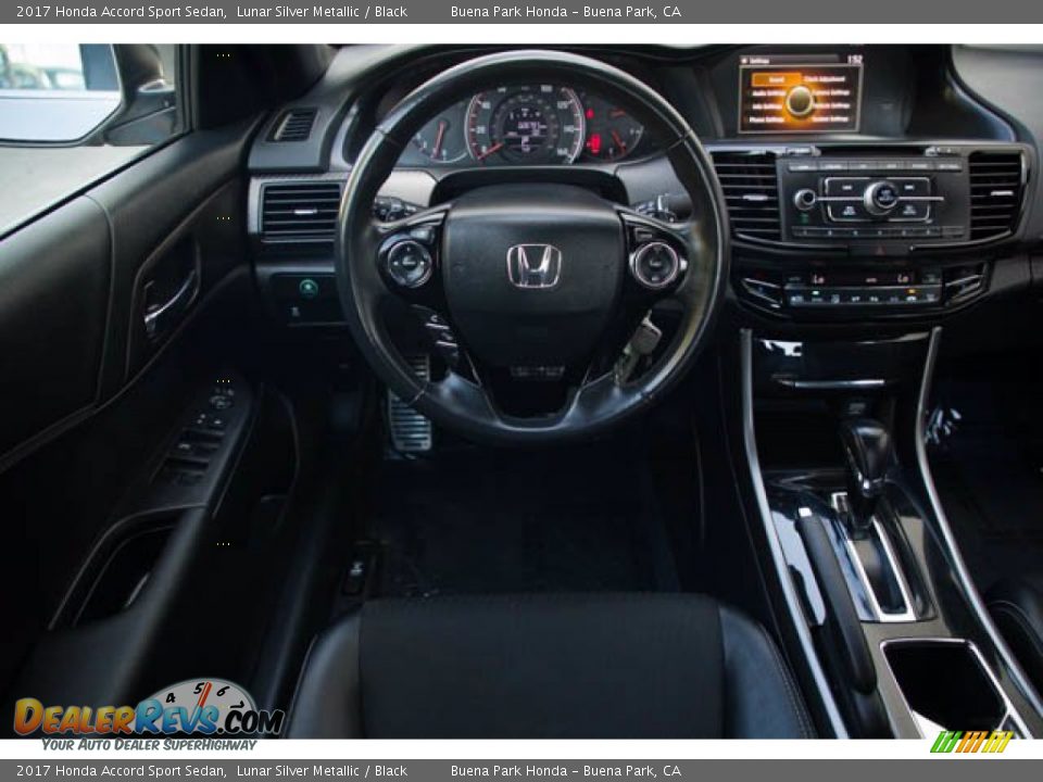 2017 Honda Accord Sport Sedan Lunar Silver Metallic / Black Photo #5