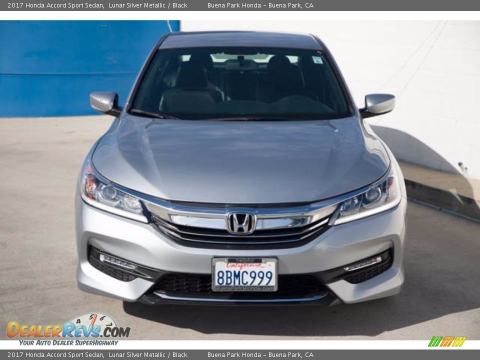 2017 Honda Accord Sport Sedan Lunar Silver Metallic / Black Photo #7