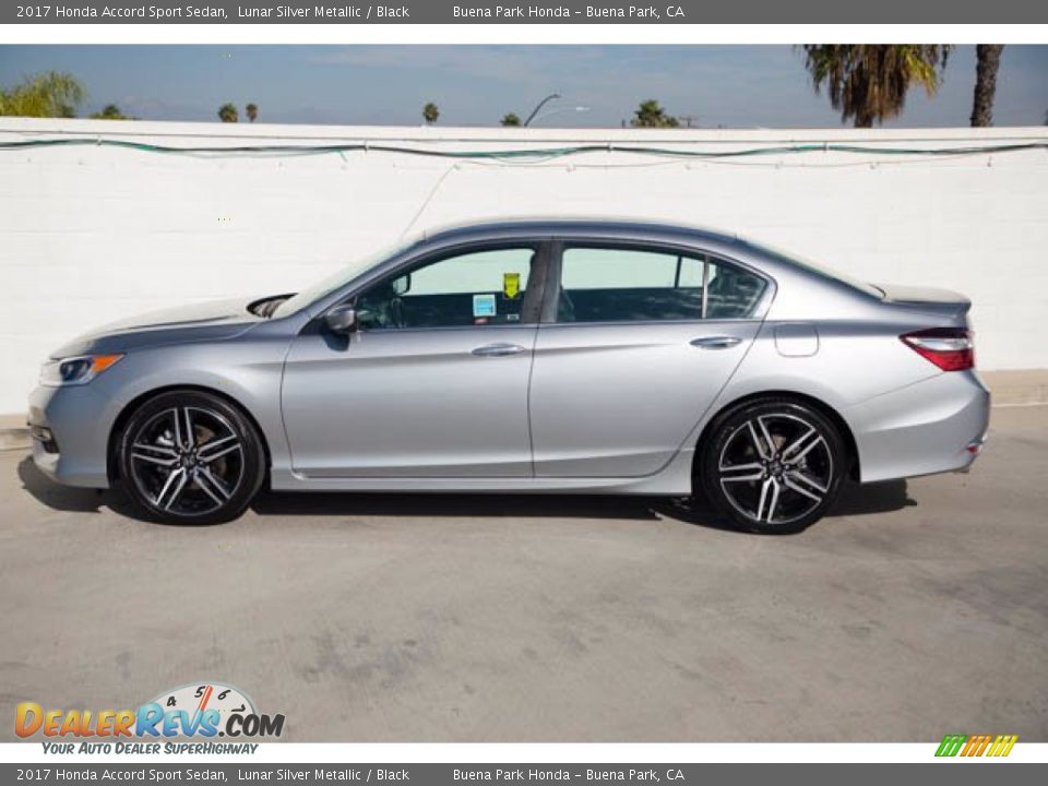 2017 Honda Accord Sport Sedan Lunar Silver Metallic / Black Photo #8