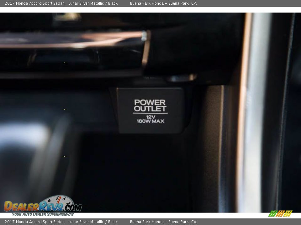2017 Honda Accord Sport Sedan Lunar Silver Metallic / Black Photo #14