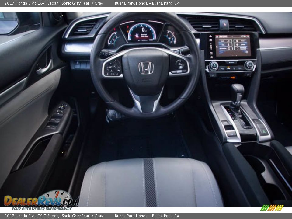 2017 Honda Civic EX-T Sedan Sonic Gray Pearl / Gray Photo #5