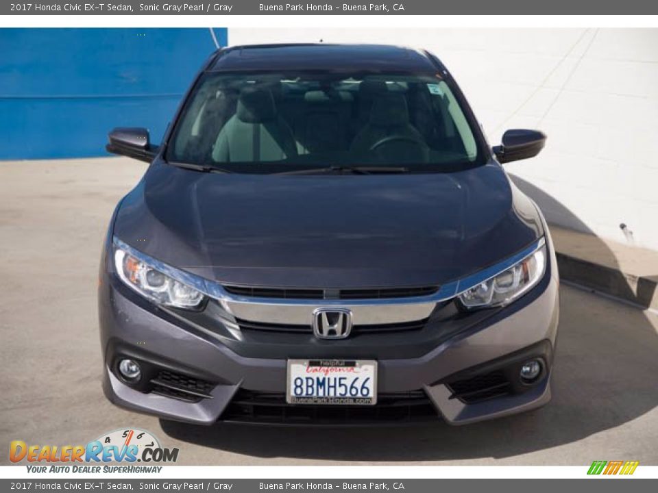 2017 Honda Civic EX-T Sedan Sonic Gray Pearl / Gray Photo #7