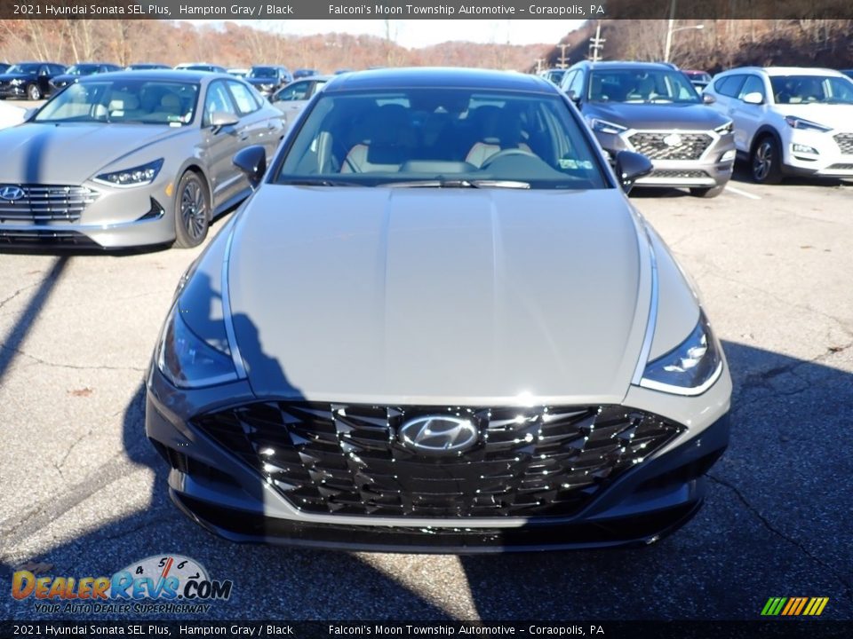 2021 Hyundai Sonata SEL Plus Hampton Gray / Black Photo #4