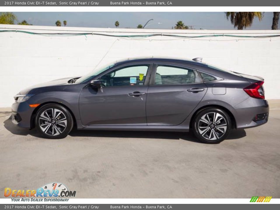 2017 Honda Civic EX-T Sedan Sonic Gray Pearl / Gray Photo #8