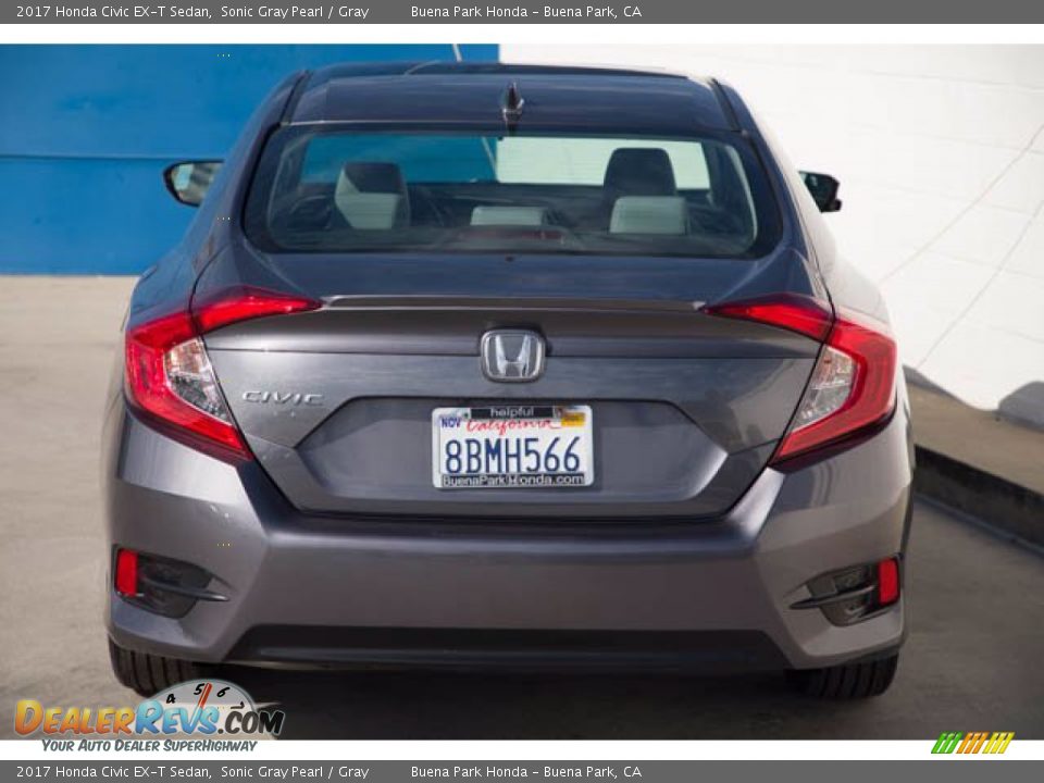 2017 Honda Civic EX-T Sedan Sonic Gray Pearl / Gray Photo #9