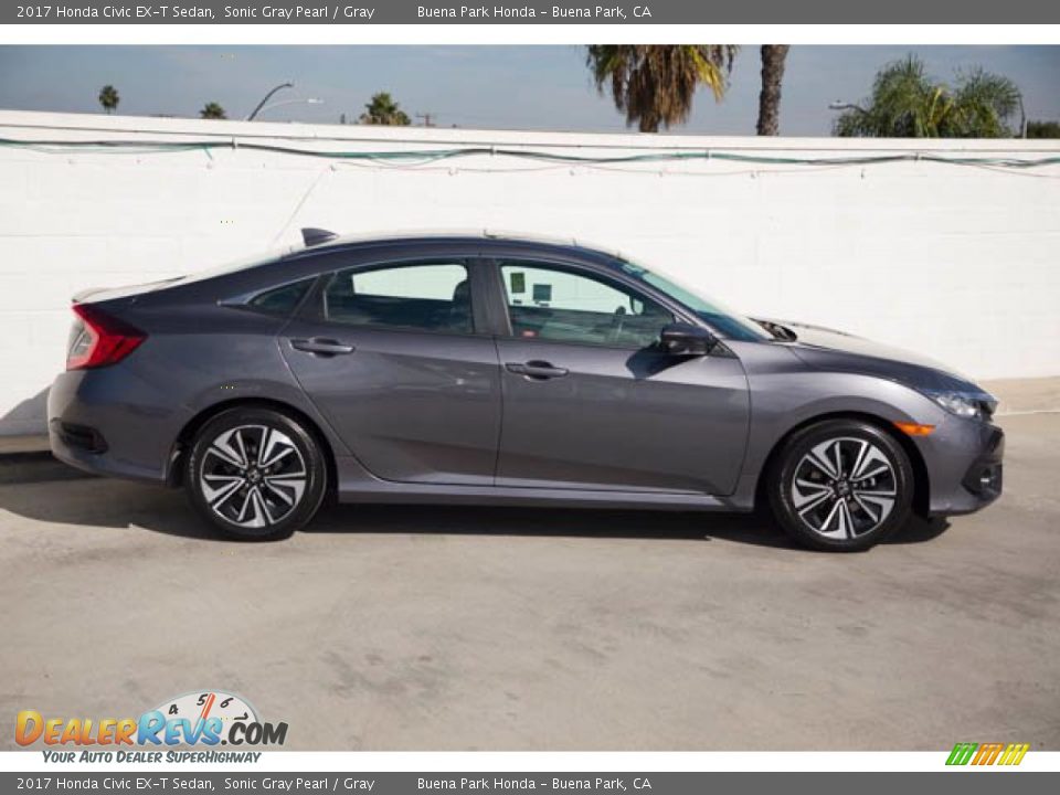 2017 Honda Civic EX-T Sedan Sonic Gray Pearl / Gray Photo #12