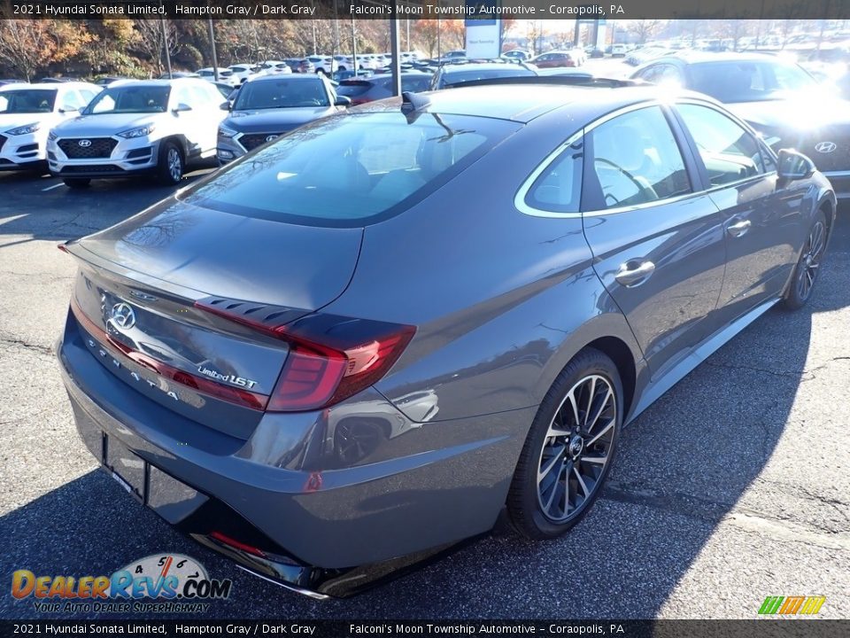 2021 Hyundai Sonata Limited Hampton Gray / Dark Gray Photo #2