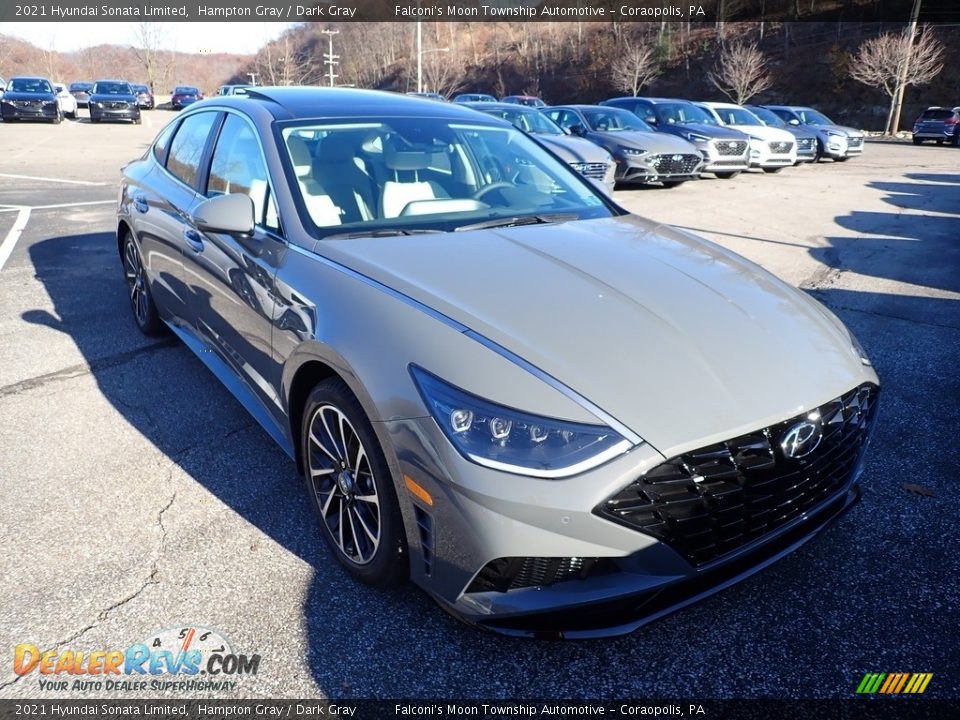 2021 Hyundai Sonata Limited Hampton Gray / Dark Gray Photo #3