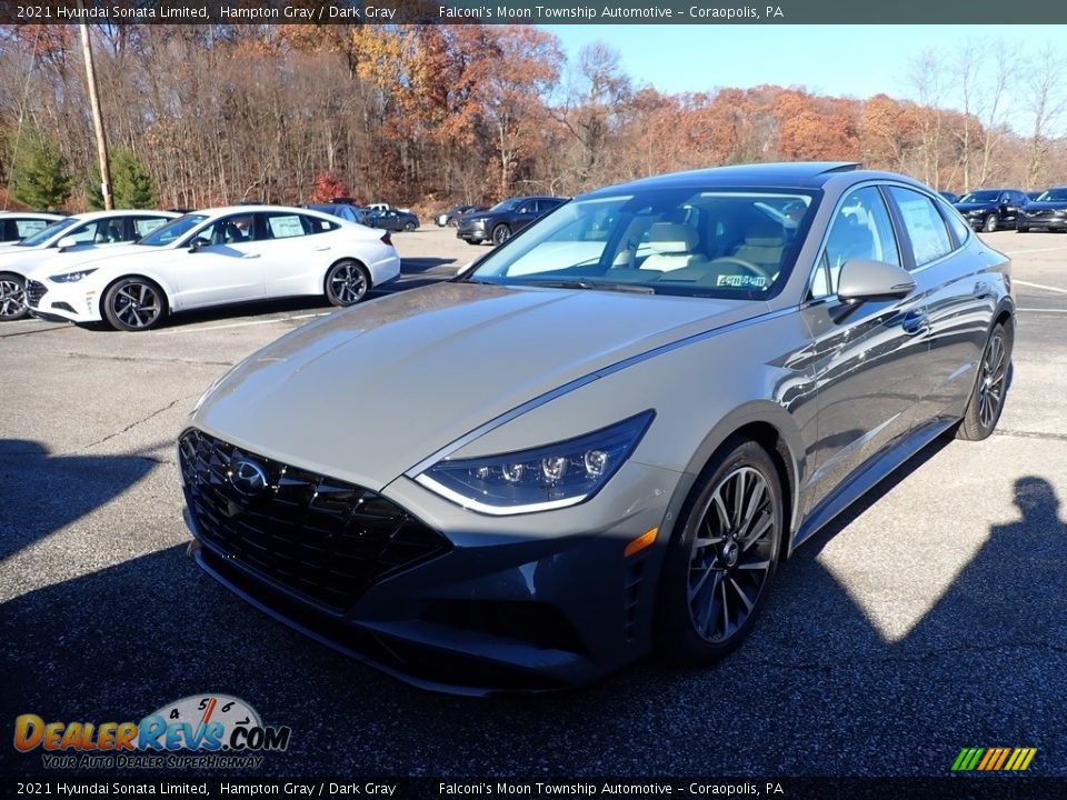 2021 Hyundai Sonata Limited Hampton Gray / Dark Gray Photo #4