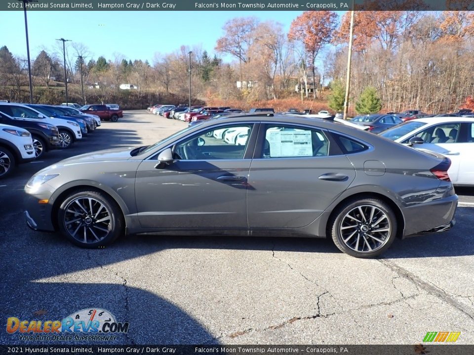 2021 Hyundai Sonata Limited Hampton Gray / Dark Gray Photo #5