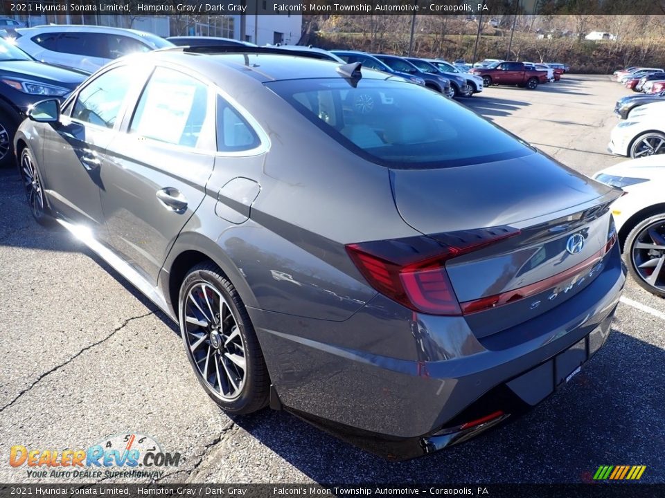 2021 Hyundai Sonata Limited Hampton Gray / Dark Gray Photo #6