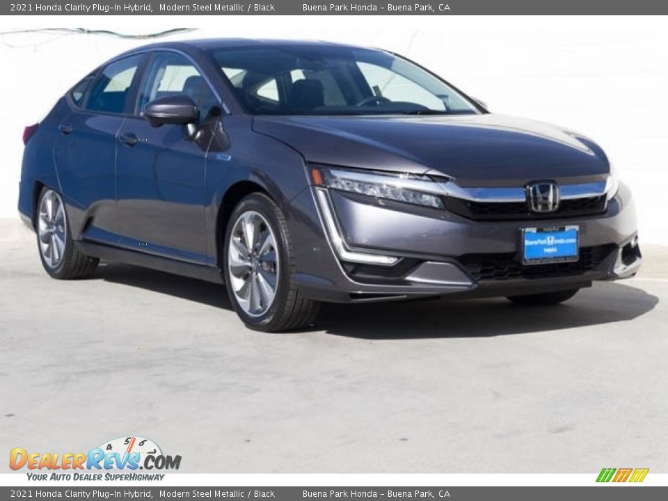 2021 Honda Clarity Plug-In Hybrid Modern Steel Metallic / Black Photo #1