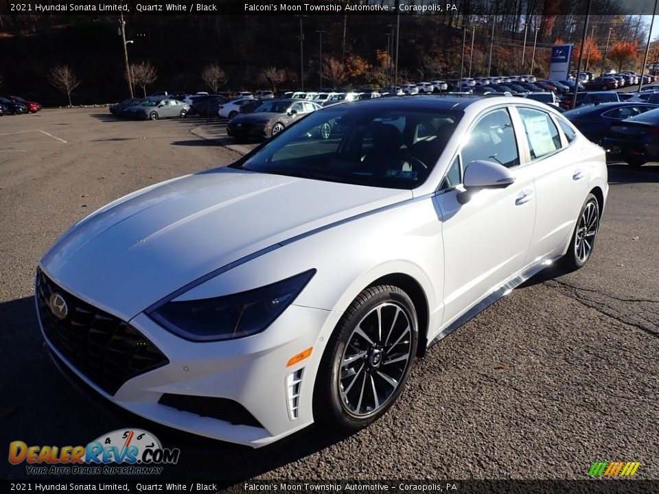 2021 Hyundai Sonata Limited Quartz White / Black Photo #5