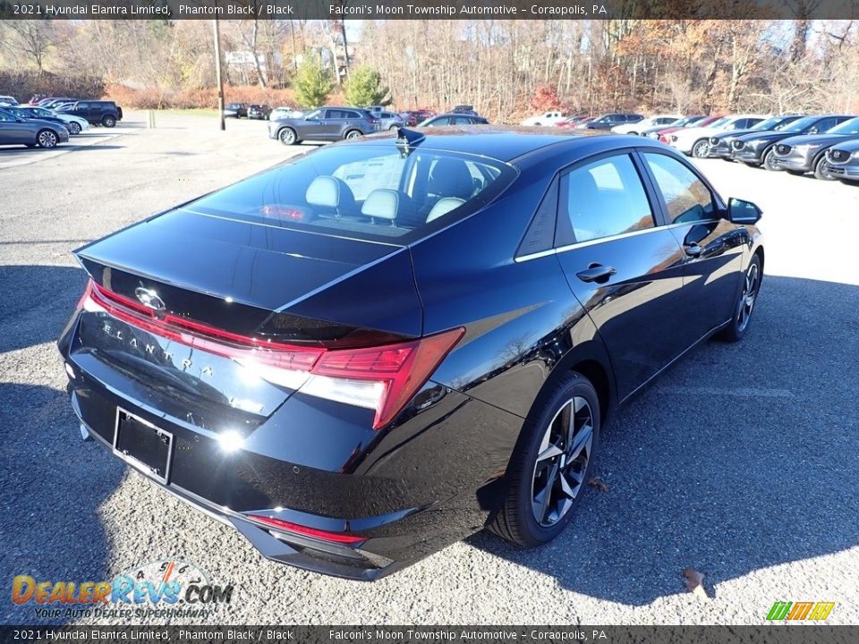 2021 Hyundai Elantra Limited Phantom Black / Black Photo #2