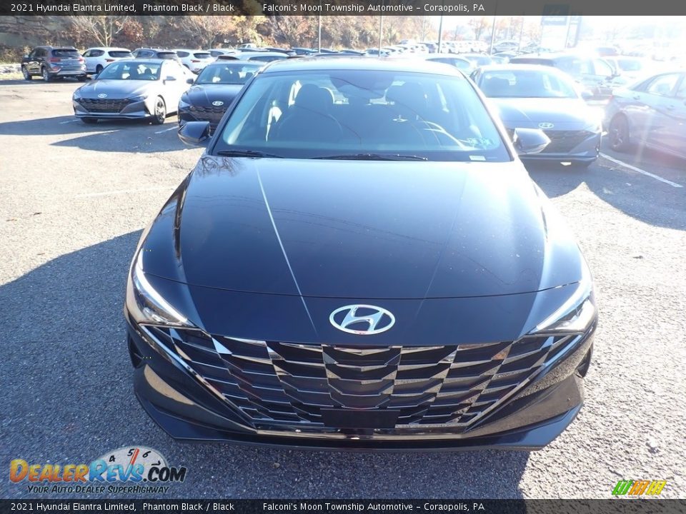 2021 Hyundai Elantra Limited Phantom Black / Black Photo #4