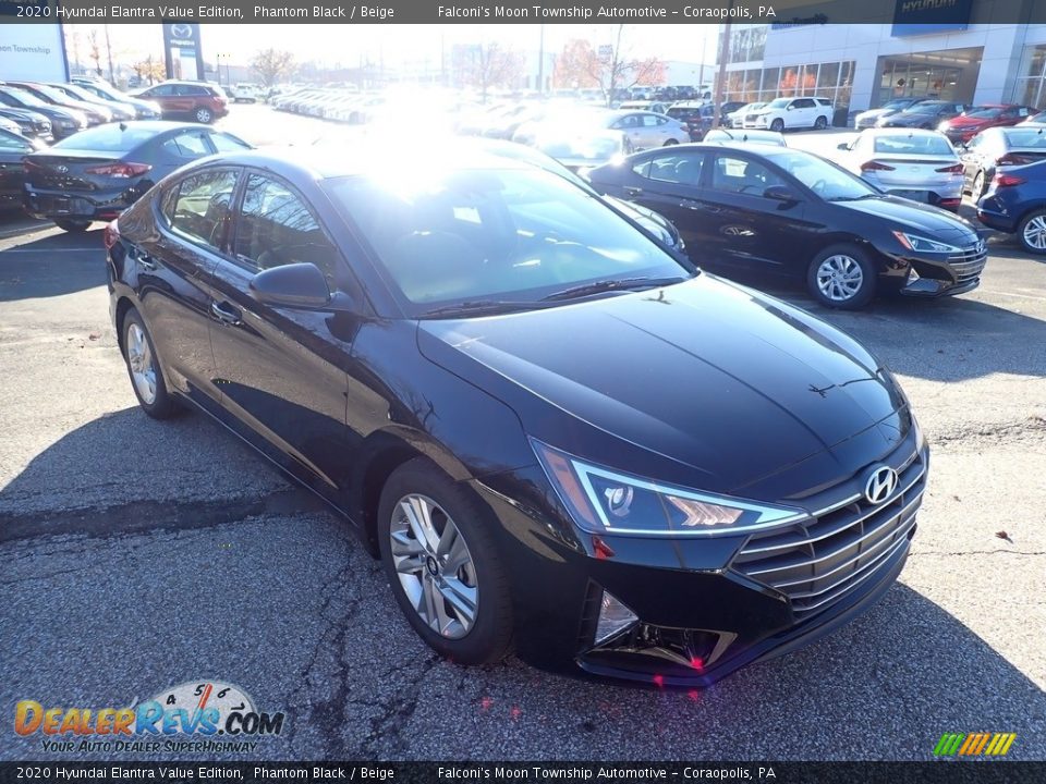 2020 Hyundai Elantra Value Edition Phantom Black / Beige Photo #3