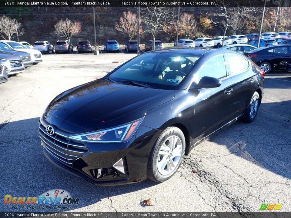 2020 Hyundai Elantra Value Edition Phantom Black / Beige Photo #5