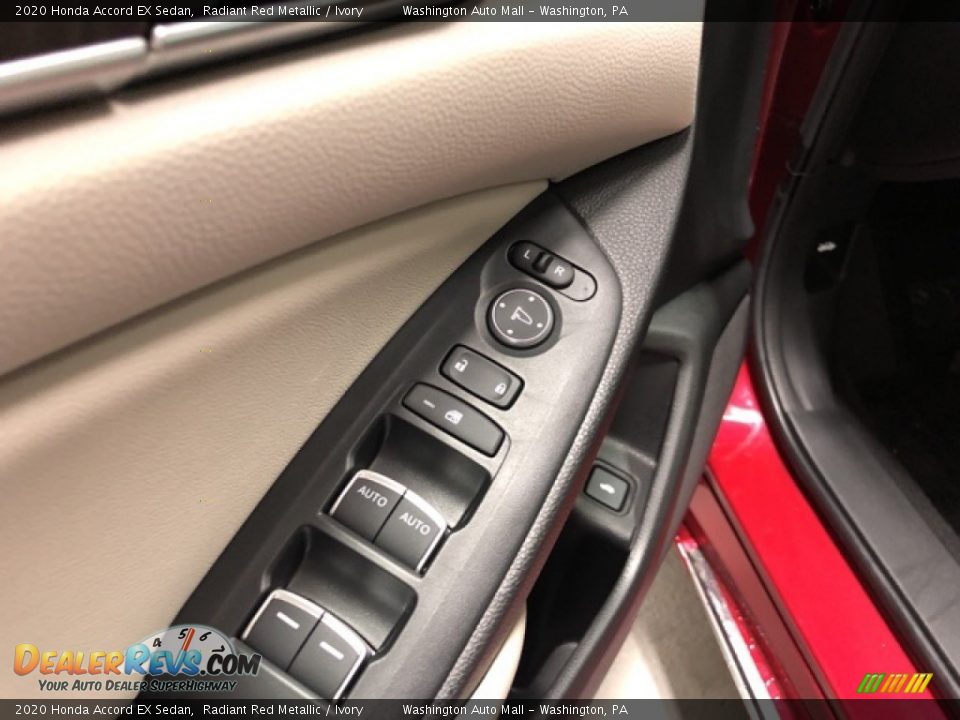 2020 Honda Accord EX Sedan Radiant Red Metallic / Ivory Photo #9