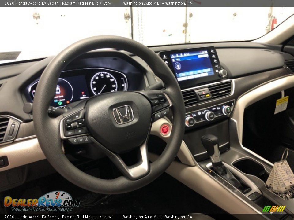 2020 Honda Accord EX Sedan Radiant Red Metallic / Ivory Photo #11